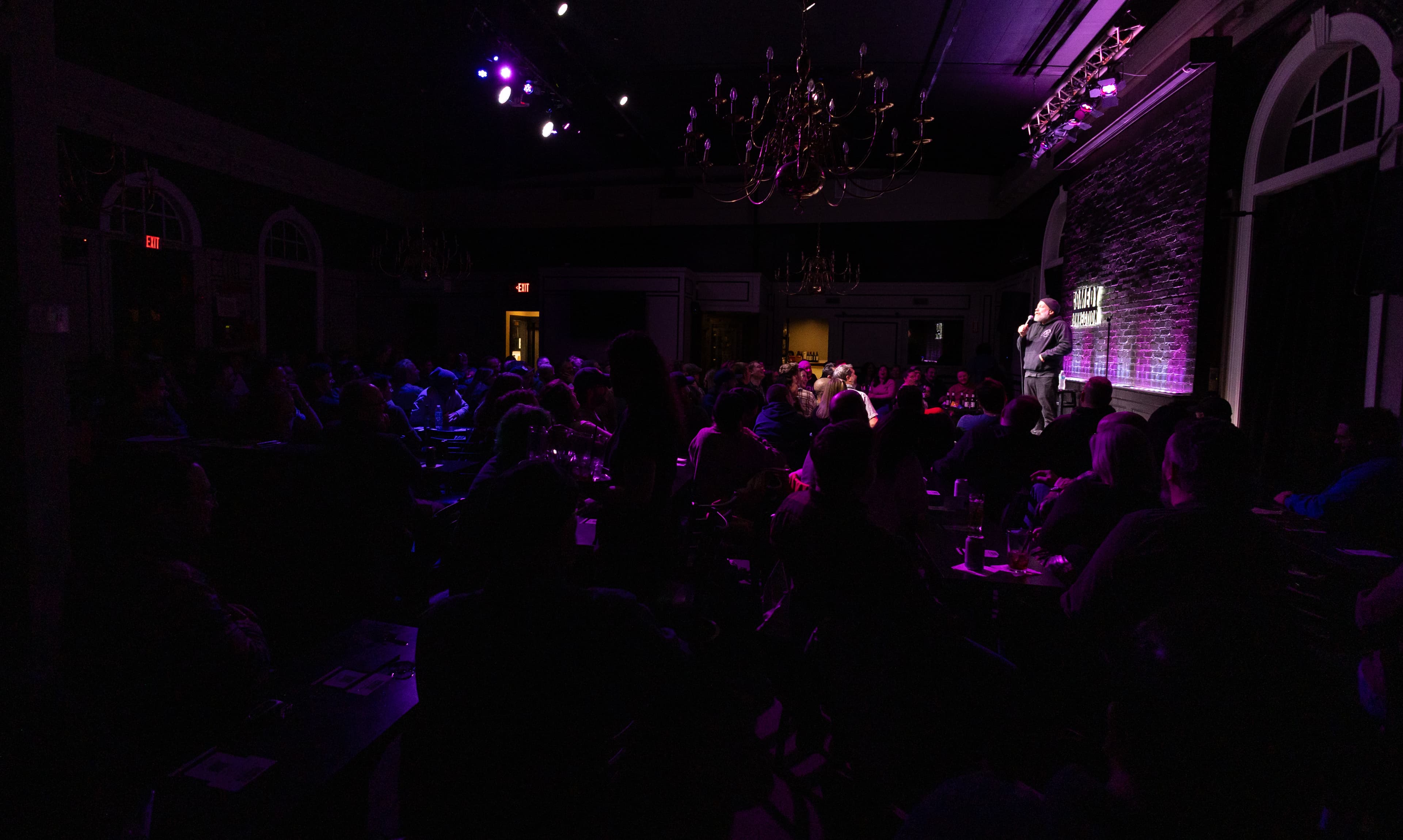 Comedy Connection venue with audience